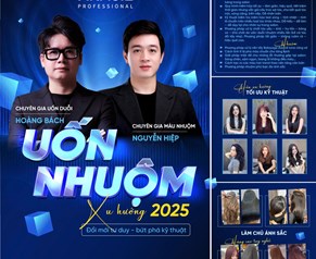 Lớp học Uốn Nhuộm 2025 – Cập nhật xu hướng & kỹ thuật đột phá cho nhà tạo mẫu tóc