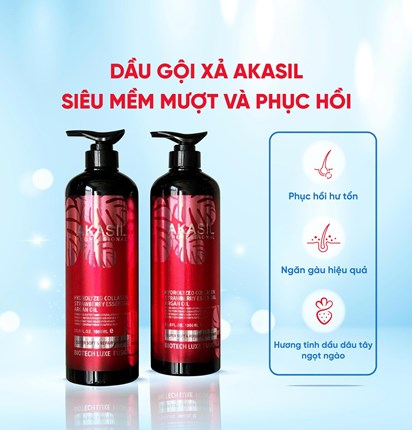 GỘI XẢ AKASIL SUPER SOFT & REPAIR 1000ML