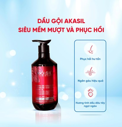 DẦU GỘI AKASIL SUPER SOFT & REPAIR 500ML