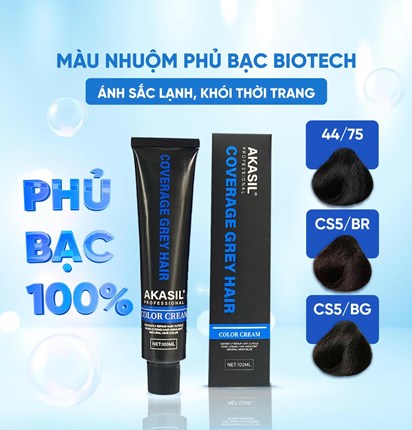 Màu nhuộm phủ bạc Biotech 100g