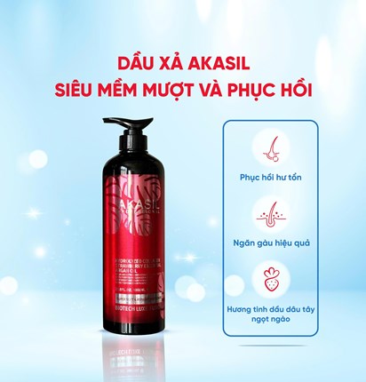 DẦU XẢ AKASIL SUPER SOFT & REPAIR 1000ML