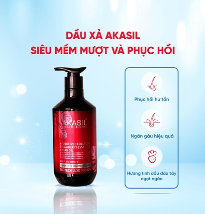 DẦU XẢ AKASIL SUPER SOFT & REPAIR 500ML
