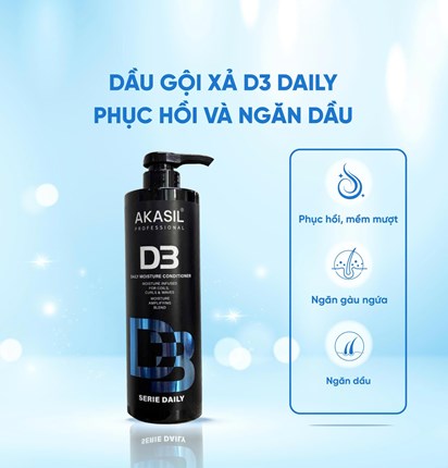 DẦU XẢ AKASIL D3 DAILY 800ML